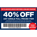 Spotlight VIP Exclusive - 40% Off Any Full Priced Item (code)